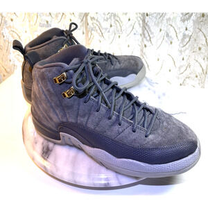 Size 6Y- GS Nike Air Jordan 12 Retro Dark Grey Suede 2017 RARE 153265-005